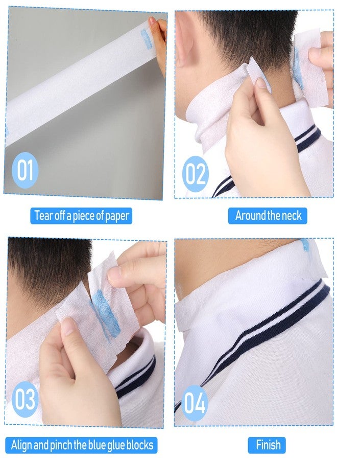 Yilloog 1000 Strips 10 Rolls Disposable Barber Paper Haircutting Neck Strips Hairdressing Stretchy Neck Band Neck Paper Tissue for Barber Hair Cutting Styling Salon Accessories Supplies - Image 5